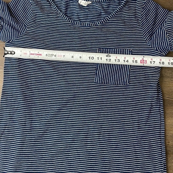 June and Delaney Women’s Blue and White Stripe Short Sleeve Dress, size small - Picture 7 of 10